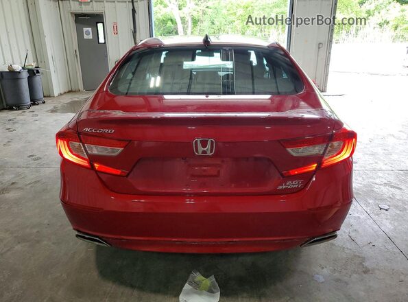 1HGCV2F30MA025638 2021 HONDA ACCORD Red Widok z tyłu