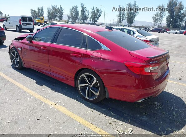1HGCV2F30NA004211 2022 HONDA ACCORD Red Rear left