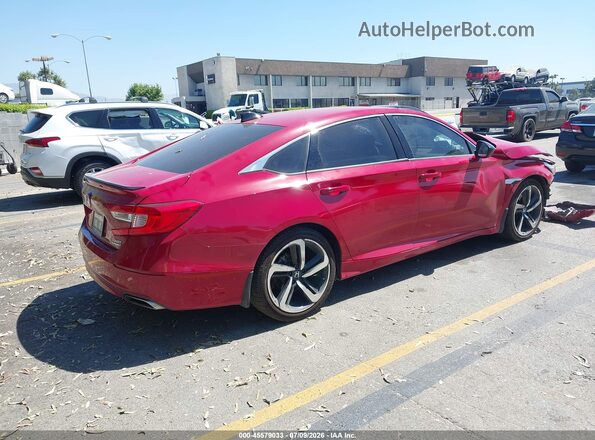 1HGCV2F30NA004211 2022 HONDA ACCORD Red Rear right