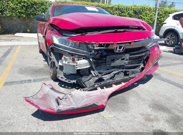 1HGCV2F30NA004211 2022 HONDA ACCORD Red Front view