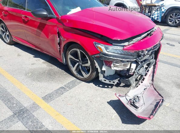 1HGCV2F30NA004211 2022 HONDA ACCORD Red Instrument cluster view