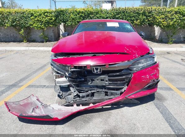 1HGCV2F30NA004211 2022 HONDA ACCORD Red Rear interior view