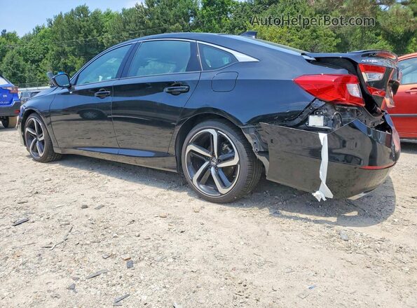 1HGCV2F30NA009635 2022 HONDA ACCORD Black Задня ліва чверть