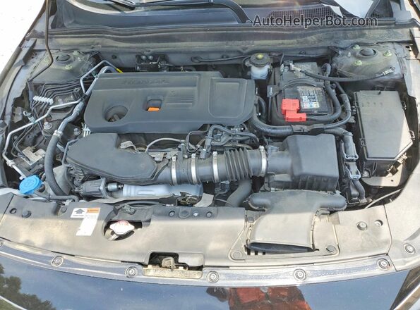1HGCV2F30NA009635 2022 HONDA ACCORD Black Вид задньої частини салону