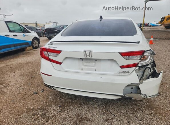 1HGCV2F30NA016164 2022 HONDA ACCORD White Rear view