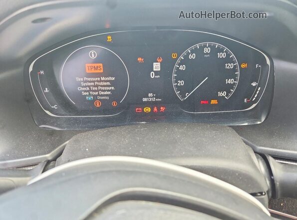 1HGCV2F30NA016164 2022 HONDA ACCORD White Instrument cluster view