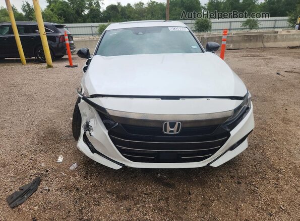 1HGCV2F30NA016164 2022 HONDA ACCORD White Front view