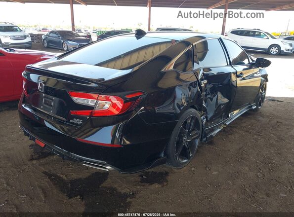 1HGCV2F31KA003564 2019 HONDA ACCORD Black Rear right