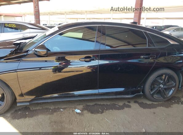 1HGCV2F31KA003564 2019 HONDA ACCORD Black Rear interior view