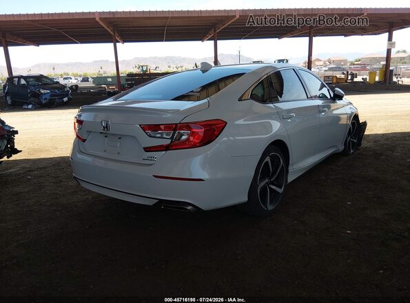 1HGCV2F31KA026892 2019 HONDA ACCORD White Trasero derecho
