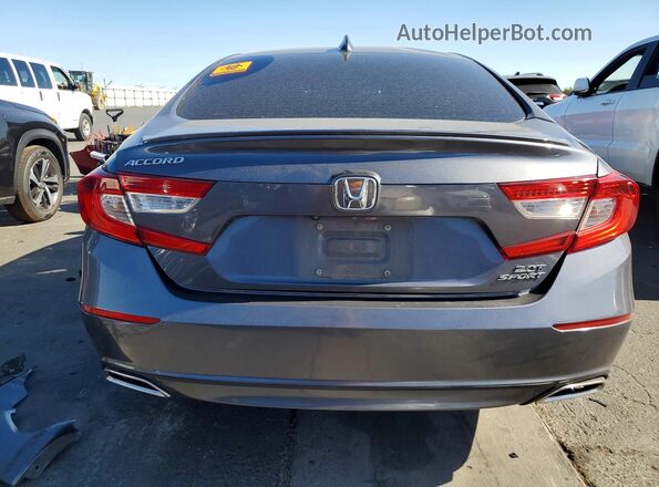 1HGCV2F31KA031512 2019 HONDA ACCORD Charcoal Вид ззаду