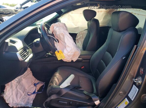 1HGCV2F31KA031512 2019 HONDA ACCORD Charcoal Вид салону спереду
