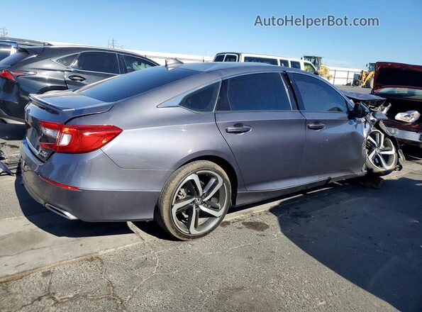 1HGCV2F31KA031512 2019 HONDA ACCORD Charcoal Задня права чверть