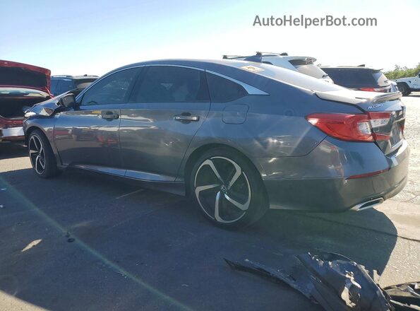 1HGCV2F31KA031512 2019 HONDA ACCORD Charcoal Задня ліва чверть