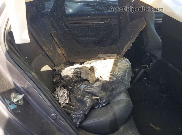 1HGCV2F31KA031512 2019 HONDA ACCORD Charcoal Вид задніх сидінь