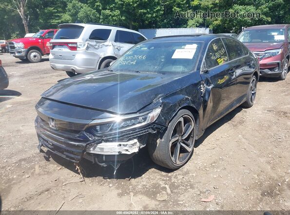 1HGCV2F31LA007292 2020 HONDA ACCORD Black Przód lewy