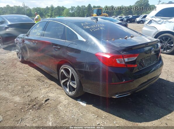 1HGCV2F31LA007292 2020 HONDA ACCORD Black Tył lewy