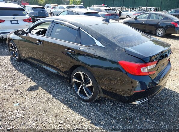 1HGCV2F31MA010842 2021 HONDA ACCORD Black Tył lewy