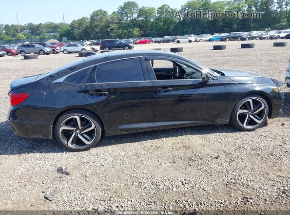 1HGCV2F31MA010842 2021 HONDA ACCORD Black Widok wnętrza z tyłu