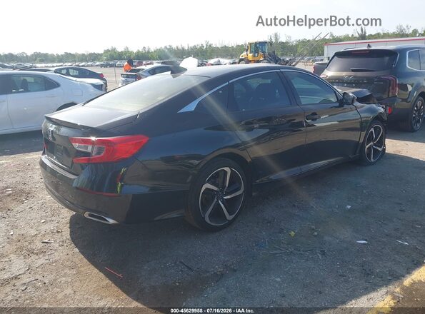 1HGCV2F31MA019394 2021 HONDA ACCORD Black Trasero derecho