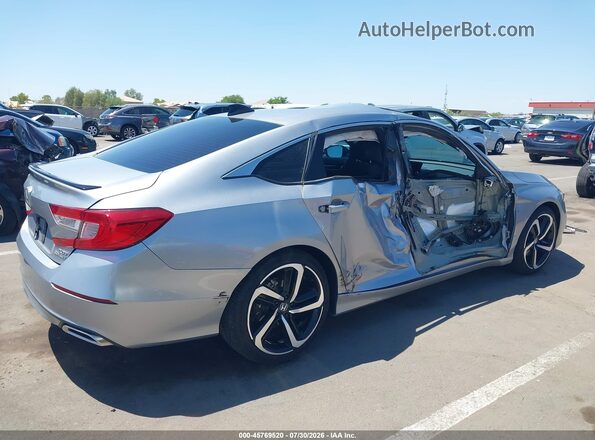 1HGCV2F31MA019587 2021 HONDA ACCORD Silver Front view