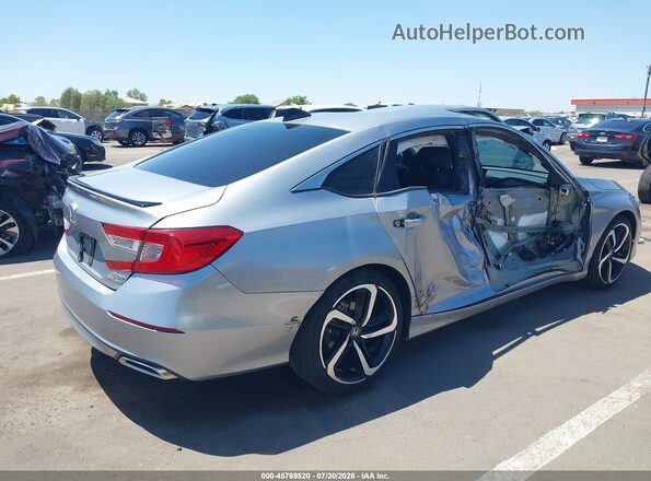 1HGCV2F31MA019587 2021 HONDA ACCORD Silver Rear right