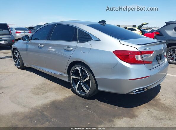 1HGCV2F31MA019587 2021 HONDA ACCORD Silver Rear left