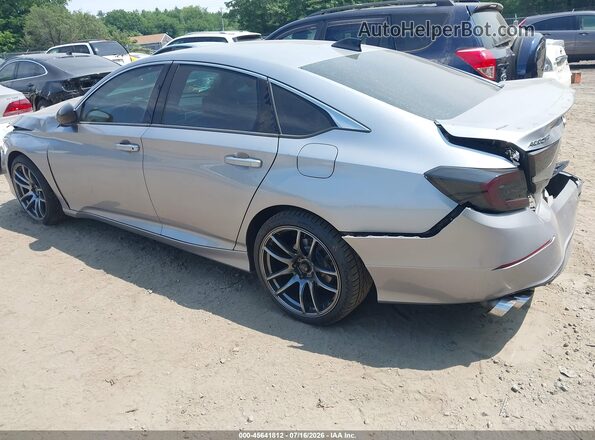 1HGCV2F31MA027396 2021 HONDA ACCORD Silver უკანა მარცხენა