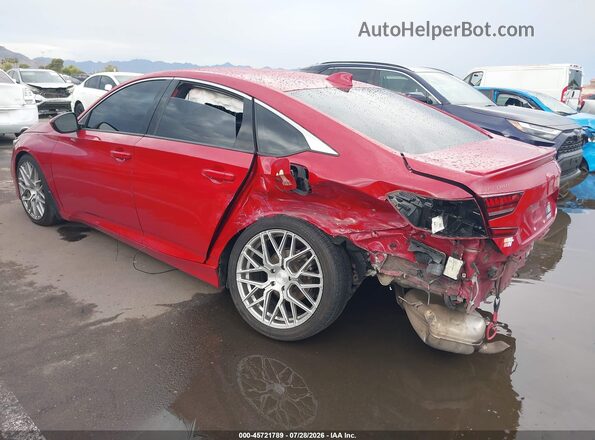 1HGCV2F32JA011154 2018 HONDA ACCORD Red Tył lewy