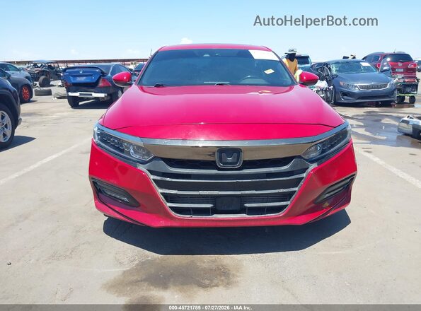 1HGCV2F32JA011154 2018 HONDA ACCORD Red Widok wnętrza z tyłu