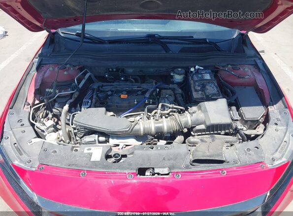1HGCV2F32JA011154 2018 HONDA ACCORD Red Widok z tyłu