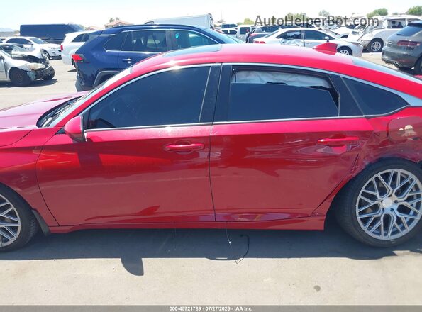 1HGCV2F32JA011154 2018 HONDA ACCORD Red 