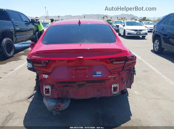 1HGCV2F32JA011154 2018 HONDA ACCORD Red 
