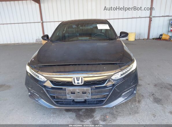 1HGCV2F32KA005968 2019 HONDA ACCORD Black Вид щитка приладів