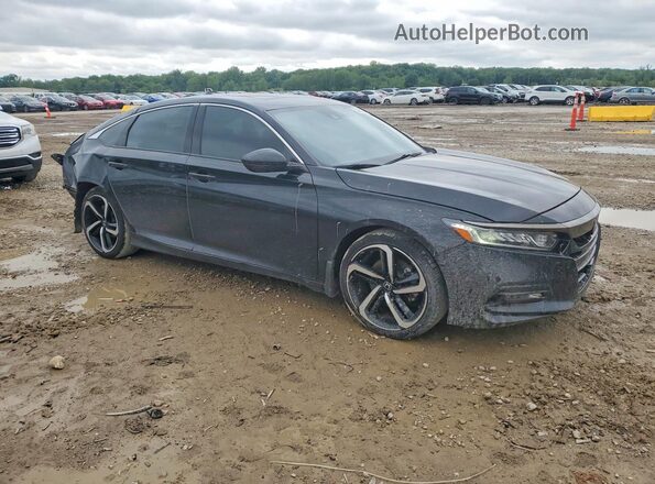 1HGCV2F32LA001579 2020 HONDA ACCORD Black Delantero derecho