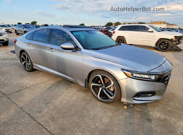 1HGCV2F32LA001744 2020 HONDA ACCORD Silver Delantero derecho