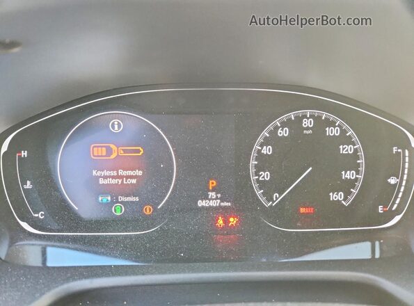 1HGCV2F32LA001744 2020 HONDA ACCORD Silver Vista del cuadro de instrumentos
