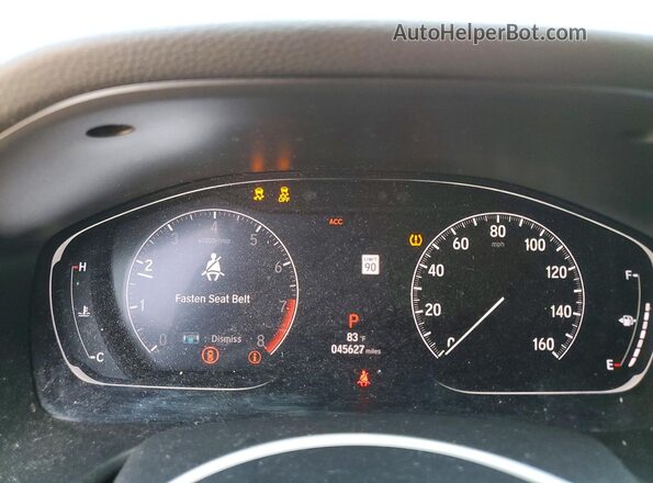 1HGCV2F32LA015501 2020 HONDA ACCORD Черный Вид щитка приборов