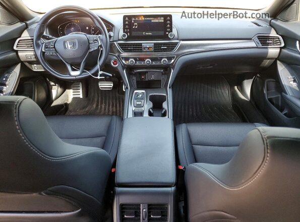 1HGCV2F32LA015501 2020 HONDA ACCORD Черный Вид панели приборов