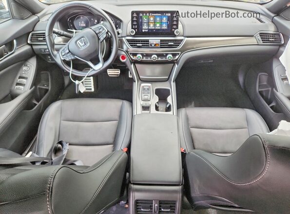 1HGCV2F32MA016133 2021 HONDA ACCORD Silver Widok deski rozdzielczej