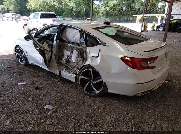 1HGCV2F32MA030629 2021 HONDA ACCORD Белый Задняя левая четверть