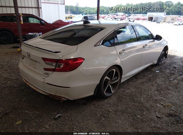 1HGCV2F32MA030629 2021 HONDA ACCORD Белый Задняя правая четверть