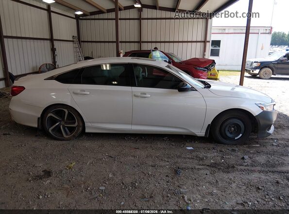 1HGCV2F32MA030629 2021 HONDA ACCORD Белый Вид задней части салона
