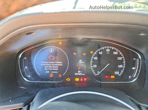 1HGCV2F32NA025450 2022 HONDA ACCORD Gray Instrument cluster view