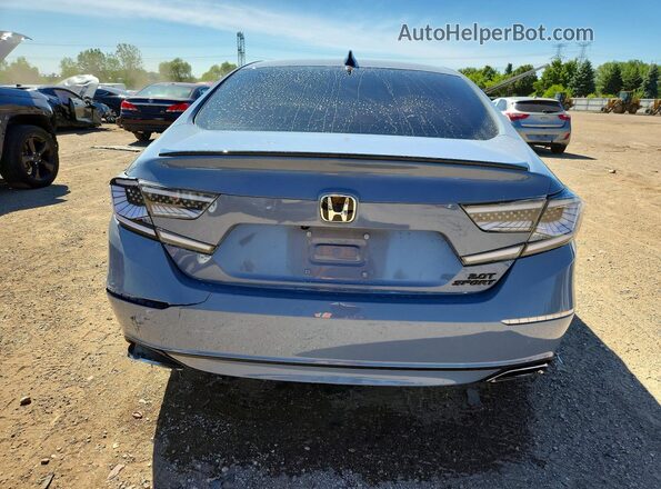 1HGCV2F32NA025450 2022 HONDA ACCORD Gray Rear view