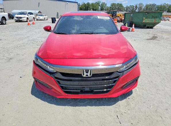 1HGCV2F33JA033499 2018 HONDA ACCORD Красный Вид спереди