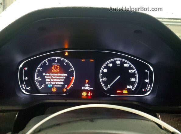 1HGCV2F33LA013739 2020 HONDA ACCORD White Instrument cluster view