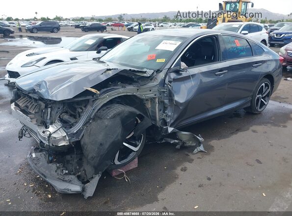 1HGCV2F33LA020996 2020 HONDA ACCORD Серый Передняя левая четверть
