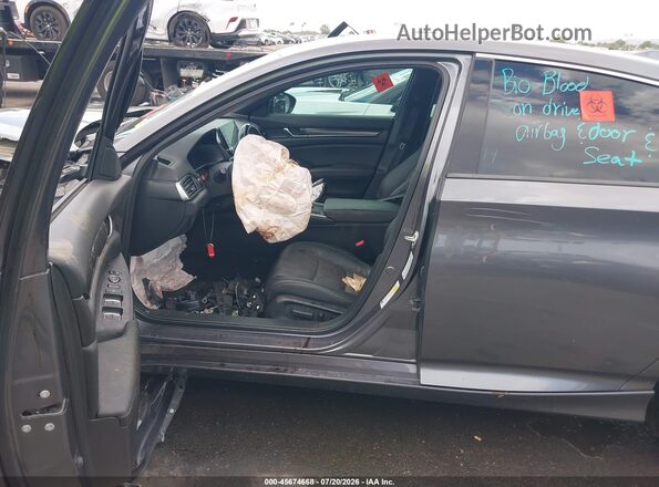 1HGCV2F33LA020996 2020 HONDA ACCORD Серый Вид салона спереди