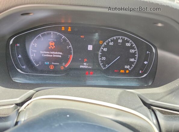 1HGCV2F33LA028323 2020 HONDA ACCORD White Vista del cuadro de instrumentos